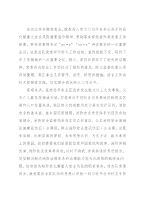 (消防)在党委议防会议上的讲话