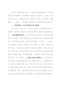 市党史学习教育工作总结