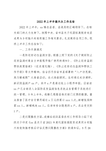 2022年上半年振兴办工作总结