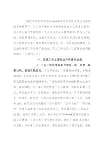 国企设计院2022年党建工作汇报