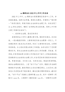 xx镇综治办2022年上半年工作总结