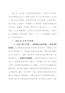 镇政府2022年上半年工作汇报