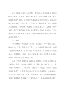 党建工作与乡村振兴深度融合经验交流材料