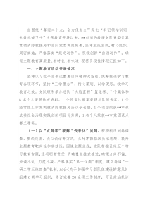 某消防救援支队主题教育阶段性总结报告
