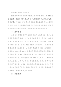 市乡镇党委换届工作总结