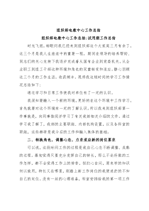 组织部电教中心工作总结