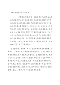 房地产企业工作总结 