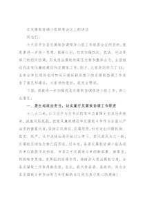 在反腐败协调小组联席会议上的讲话