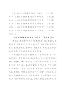 重点项目观摩暨项目建设“看述评”工作汇报汇编（6篇）