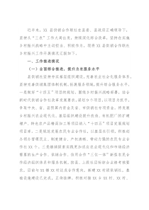 县供销合作联社乡村振兴工作开展情况汇报