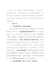 区统计局2022年重点工作完成情况汇报