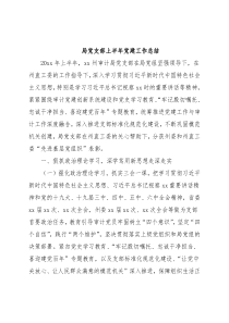 局党支部上半年党建工作总结