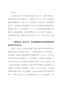 市长在全市法治政府建设工作会议上的讲话