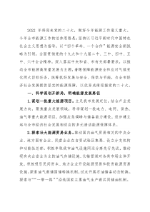 市能源局2022年工作要点