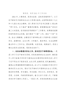 镇党委、政府2021年工作总结