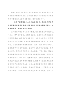 集团公司党委关于党史学习教育的评估报告