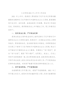 X水利局2021年上半年工作总结