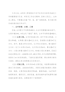 在全市防汛检查工作会议上的讲话