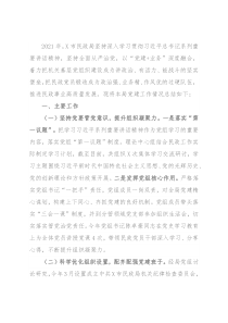 2021年X市民政局党建工作总结