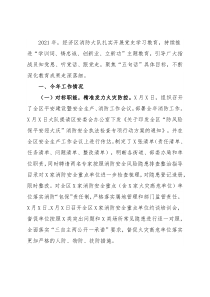 区消防救援大队工作总结及工作计划