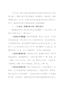 健全培养选拔优秀年轻干部常态化工作机制工作汇报