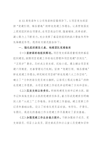 项目党支部2021年党建工作总结报告