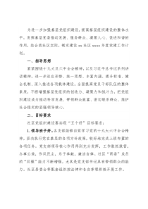 社区2022年党建工作计划