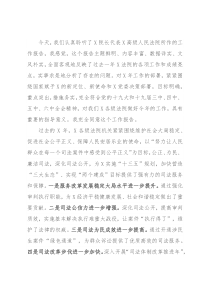 市委书记在审议法院工作报告时的发言提纲