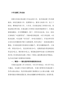 六年巡察工作总结