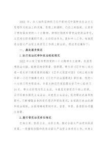 2022年度述责述廉报告