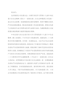 在公司第一届纪律检查委员会第X次全体（扩大）会议上的讲话