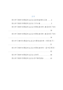 党史学习教育专题组织生活会全套资料