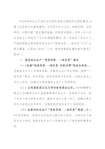 镇安全生产问题整改情况汇报