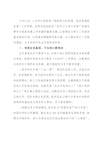 党建品牌创建工作材料：着力建设“经济卫士审计先锋”党建品牌（市审计局）