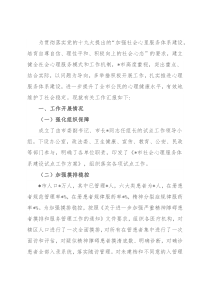 市心理服务体系建设情况工作汇报