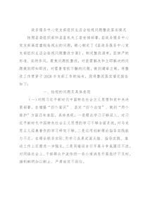 政务服务中心党支部组织生活会检视问题整改落实情况