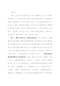 副州长在全州森林警察工作推进会上的讲话