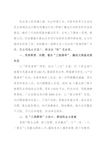 解决民生难题 增进民生福祉——在全市民生领域突出问题专项整治行动会议上交流发言