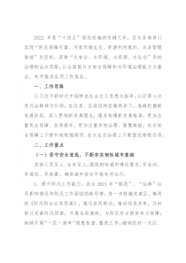 2022年X区水务工作要点