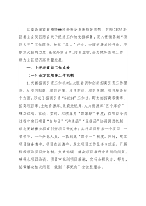 区商务局2022年上半年工作总结暨下半年工作谋划