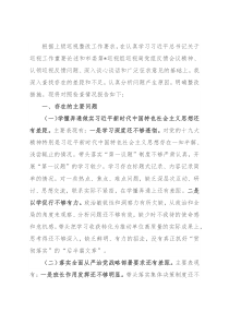 局党组书记巡视整改民主生活会对照检查材料