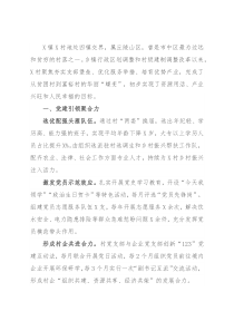 经验材料：党建引领聚合力，乡村振兴添动力