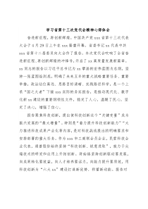 学习省第十三次党代会精神心得体会