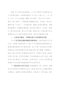 共青团2022年工作要点