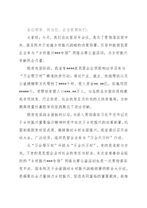 在乡村振兴启动会上的讲话