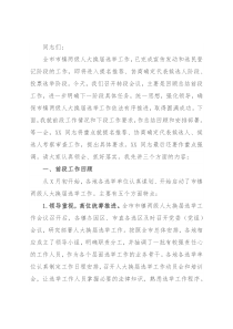 在全市市镇两级人大换届选举转段工作会议上的讲话