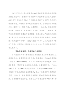 某国有企业党委一届任期巡察工作总结报告