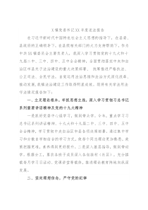 X镇党委书记XX年度述法报告