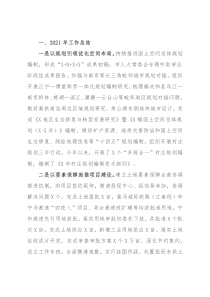 市自然资源和规划局2021年工作总结和2022年工作安排
