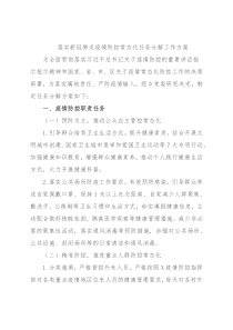 落实新冠肺炎疫情防控常态化任务分解工作方案
